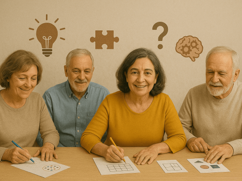Ejercicios cognitivos en grupo mixto Ejercicios cognitivos en grupo mixto